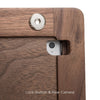 wood iPad dock